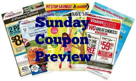 Sunday Coupon Preview