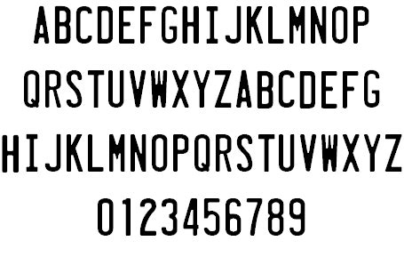 License Plate Font | Free Download