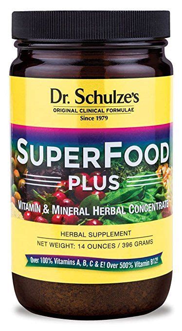 Dr. Schulze's Superfood Plus - Natural Herbal Product - 14 Ounce Powder ...