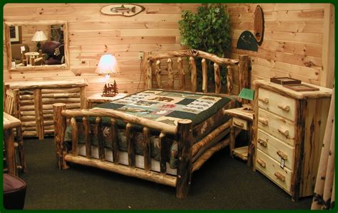 Log cabins and log furniture | log cabin bedroom furniture | Rustic bedroom furniture, Rustic ...