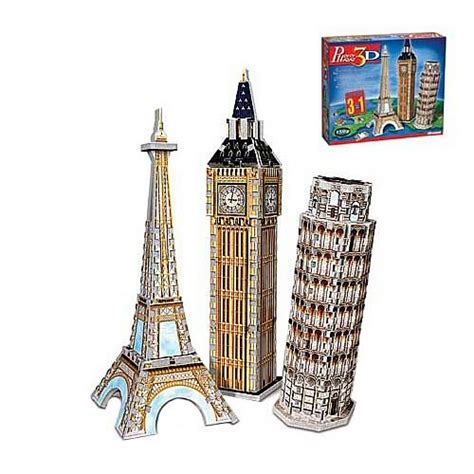 Puzz 3D European Landmarks Set 3D Puzzle - Hasbro - Puzz 3D - Puzzles at Entertainment Earth ...