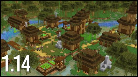 What Would A 1.14 Swamp Village Look Like In Minecraft? - YouTube