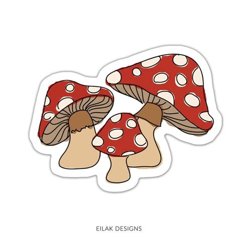 Mushroom Stickers | Stationary | Cool stickers, Cute laptop stickers ...