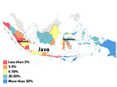 Indonesia Map Religion