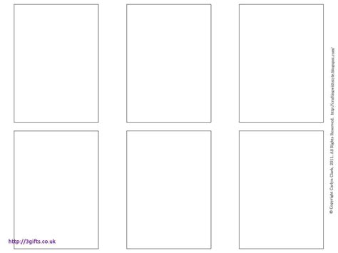 Blank Trading Card Template - Printable Word Searches