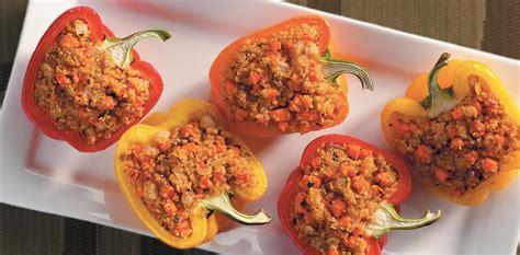 Quinoa-Stuffed Peppers | The Whole Grains Council