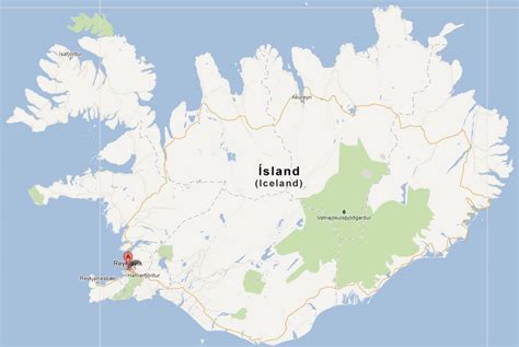 Reykjavik Map - Iceland