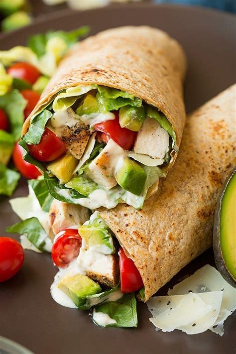 Chicken Avocado Caesar Salad Wrap - Cooking Classy