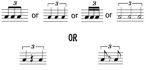 Triplets in music. Explanation and free download! | Teaching music, Middle school music ...