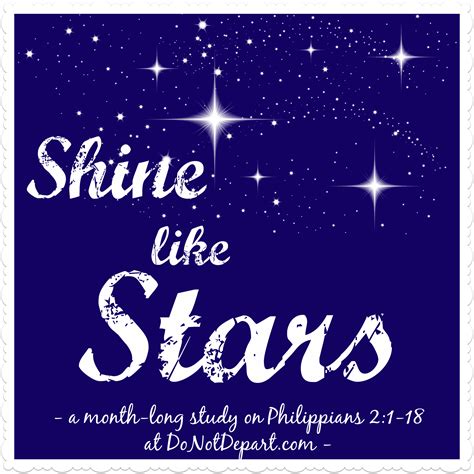 How to Shine Like a Star {Join Us for a Month-Long Study!} - Do Not Depart