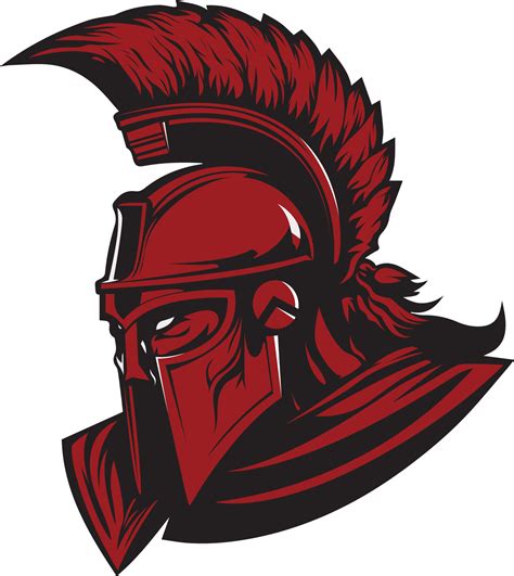 Red spartan logo 22712273 Vector Art at Vecteezy