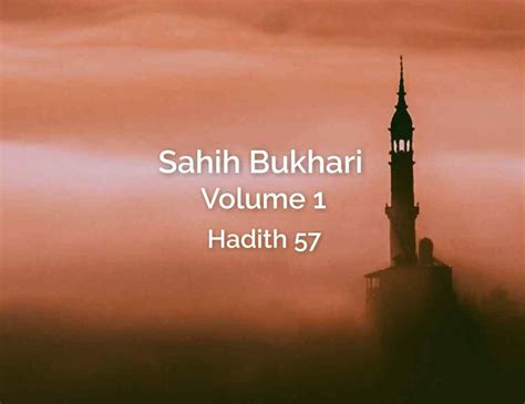 Sahih Bukhari Volume 1 Hadith 57 | Chapter Belief Faith | IF Islam | Hadith, Hadith in english ...