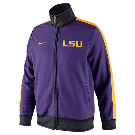 Nike Mens Lsu Tigers Fullzip Track Jacket in Purple for Men | Lyst