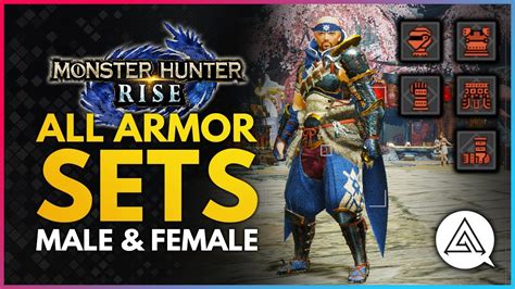 Monster Hunter Rise | All Armor Sets & Layered Armor - Male & Female - YouTube