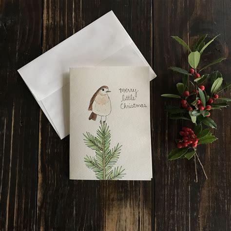 Easy Watercolor Christmas Cards