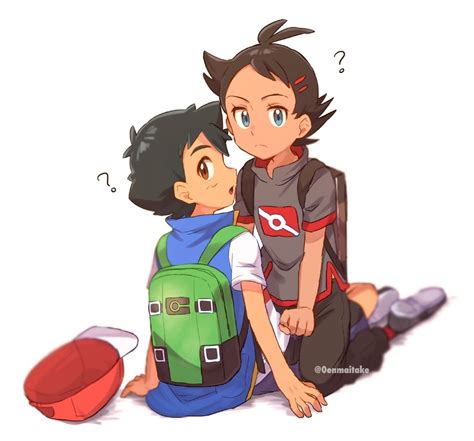 ash ketchum and goh (pokemon and 2 more) drawn by ze_(0enmaitake ...