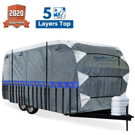 Quictent Upgraded Travel Trailer RV Cover, Extra-Thick 5-ply Camper ...