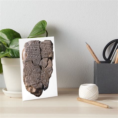 "Babylonian world map - clay tablet" Art Board Print by yalchin | Redbubble