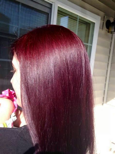 Dark cherry red hair | Burgundy hair, Cherry red hair, Hair color cherry coke