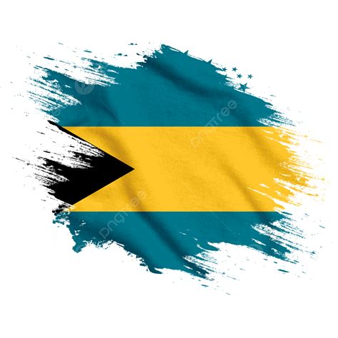 Bahamas New Watercolor Flag Brush, Bahamas, Flag, Bahamas Day PNG Transparent Clipart Image and ...