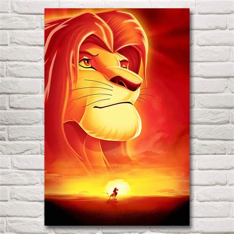 The Lion King Movie Art Silk Fabric Poster Prints Home Wall Decor ...