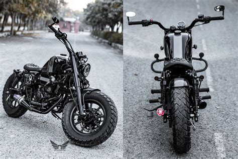 Mean-looking Modified Bajaj Avenger 220 By Delhi-based Neev Motorcycles ...