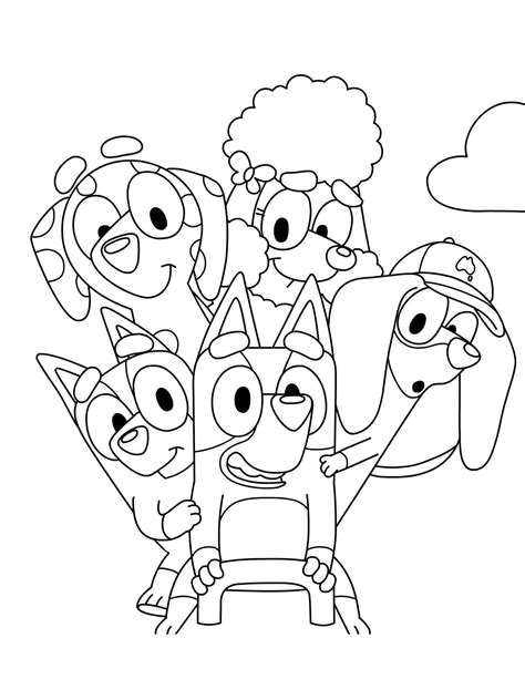 Best 12 Free Printable Bluey Coloring Pages For Kids – Artofit