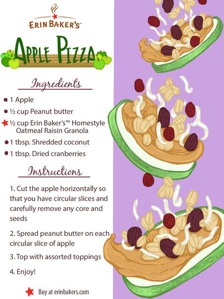 Healthy Apple Pizza Recipe for Busy Moms & Kids – Erin Baker's®