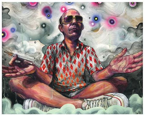 Hunter S. Thompson Art Hunter Thompson Portrait Print Wall