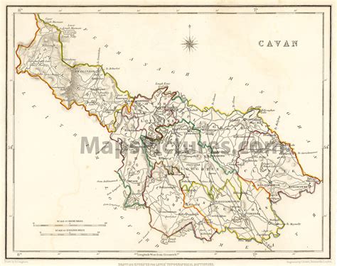 County Cavan Ireland - Map 1837