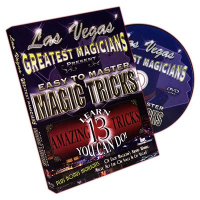 Easy to Master Magic Tricks by Las Vegas Greatest Magicians - DVD