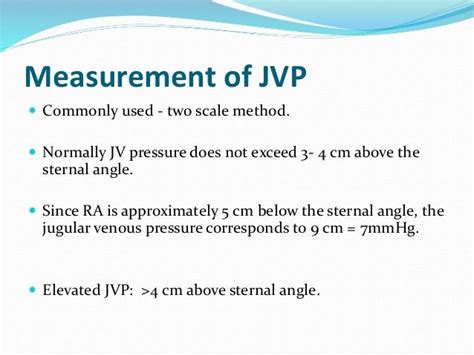 Jugular venous pressure