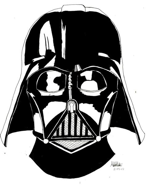 Darth Vader Helmet Drawing at PaintingValley.com | Explore collection ...