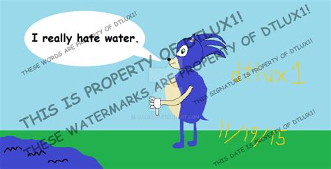 Sonic the Hedgehog Hates Water by dtlux2 on DeviantArt