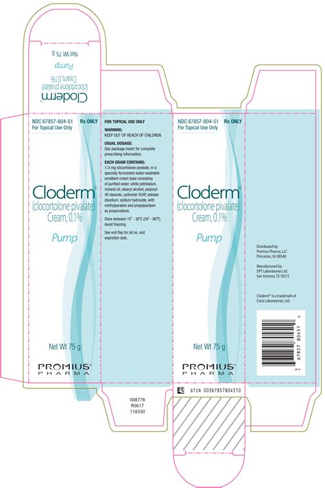 Cloderm Information, Side Effects, Warnings and Recalls