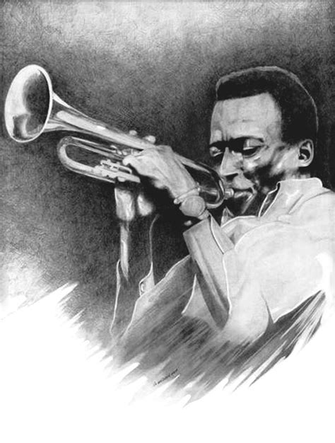 Miles Davis Drawing by Gordon Van Dusen - Pixels