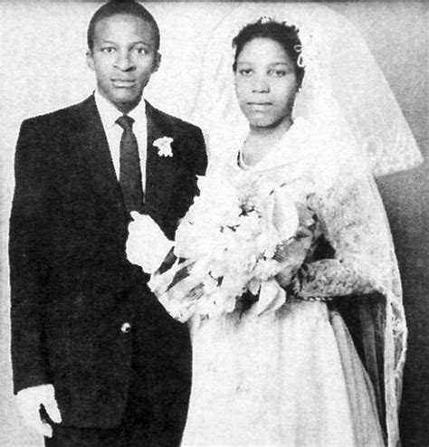 Desmond Tutu at his wedding to Leah Nomalizo Shinxan in 1955. | African american weddings ...