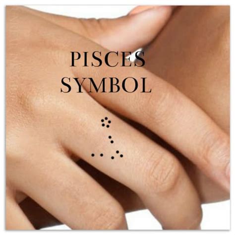 Pisces Temporary Tattoo 2 Small Finger Tattoos Zodiac Star - Etsy New Zealand