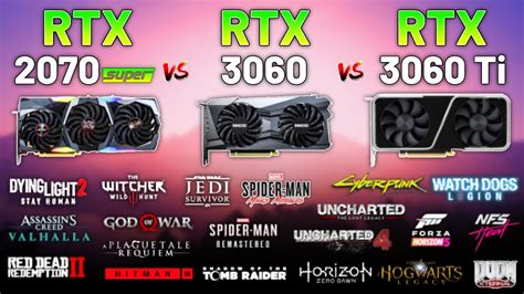 RTX 2070 SUPER vs. RTX 3060 vs. RTX 3060 Ti in 2023 (Test in 20 Games) 1440p - YouTube