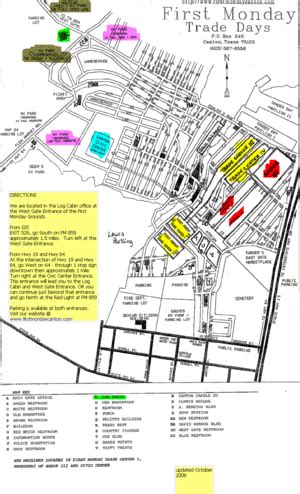 Map of Canton Trade Days | Bud Kennedy says First Monday Trade Days is the best known flea ...