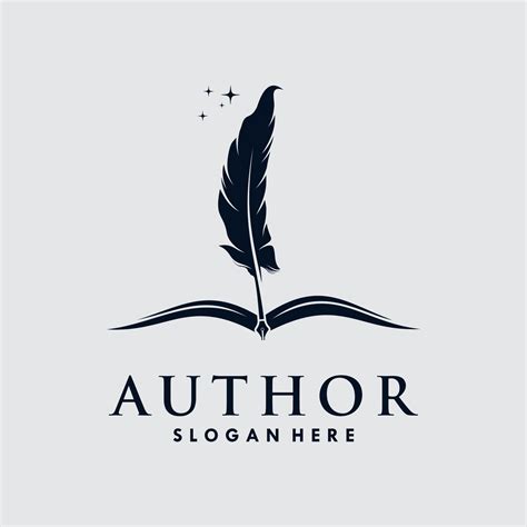 Author book Pen Icon Logo Design Illustration 11373508 Vector Art at ...