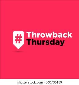 Throwback Thursday Hashtag Inside Red Tag Stock Vector (Royalty Free ...