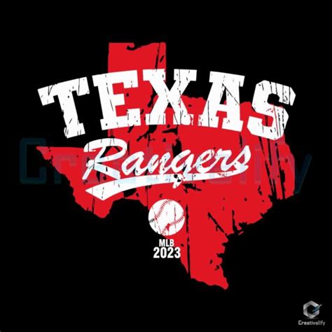 Texas Rangers World 2023 SVG Baseball MLB Vintage File - CreativeLify