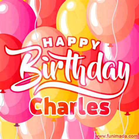 Happy Birthday Charles - Colorful Animated Floating Balloons Birthday ...