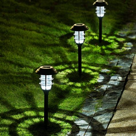 Solpex 8 Pack Solar Pathway Lights Outdoor, Solar Powered Garden Lights Sale | BackyardEquip.com