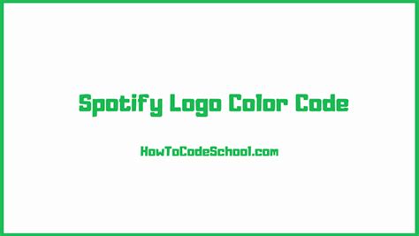 Spotify Logo Color Code - Hex Code - RGB Code - CMYK Code - PMS Code