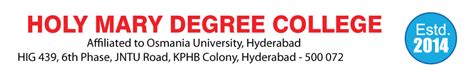 HOLY MARY DEGREE COLLEGE – HOLY MARY INSTITUTE OF TECHNOLOGY & SCIENCE |Hyderabad