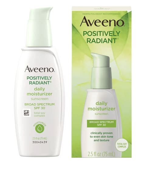 Aveeno - Positively Radiant Daily Moisturizer with Soy - 2.5 fl oz - SPF 30 | Exubuy.com