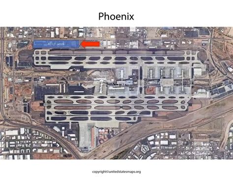 Phoenix Airport Map | Map of Phoenix Airport Gates