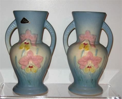 Hull Pottery Orchid pair Vases. This item will be 25% OFF in the GVS ...